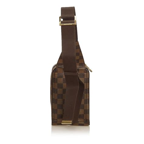 Geronimo leather belt bag Louis Vuitton Brown in Leather